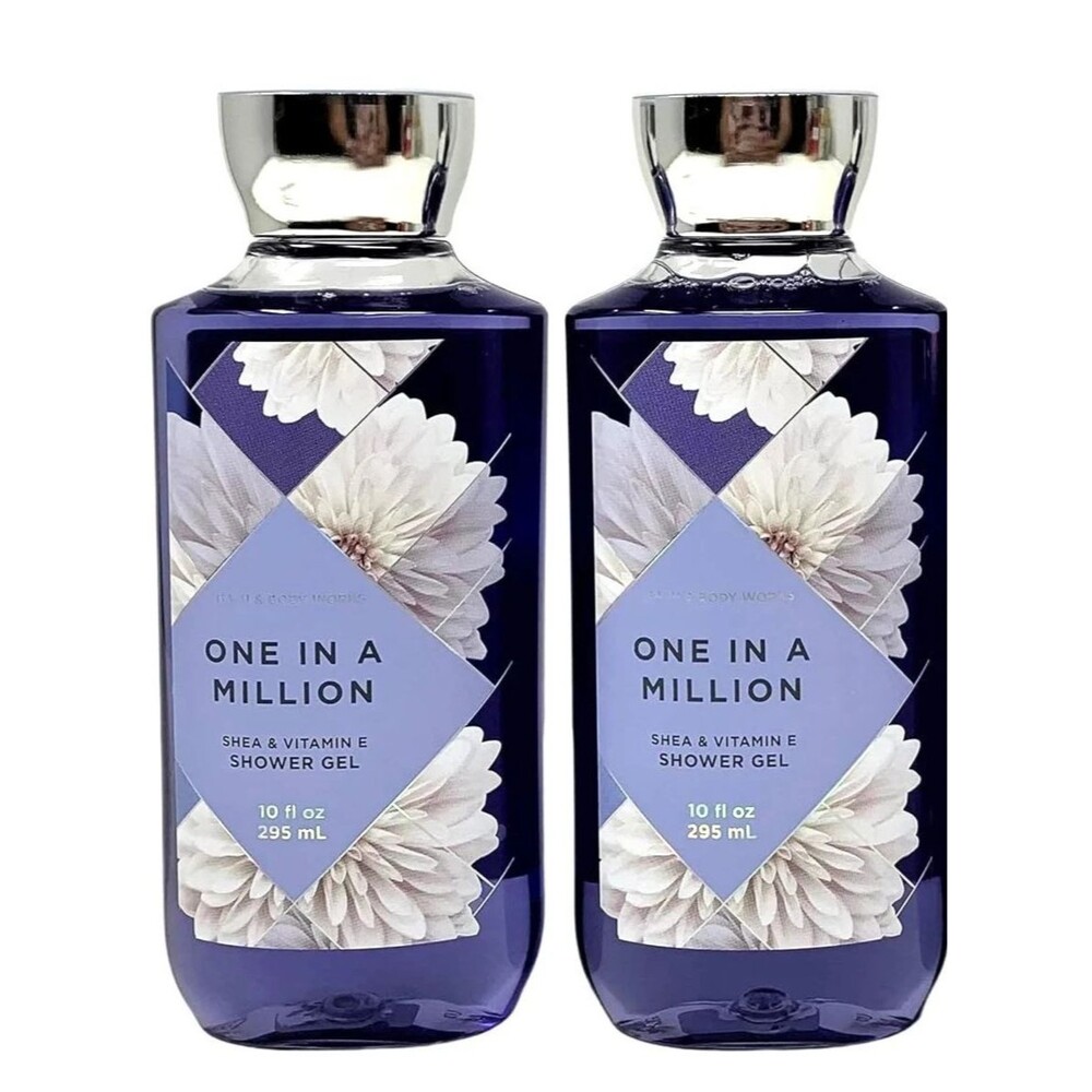 2X Bath and Body Works One In A Million Shower Gel Shea Vitamin E NEW